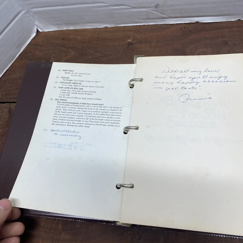 Cook Book For All Seasons Sisterhood of Temple Emanu El 1977 Jewish Cookbook